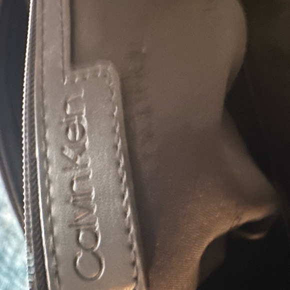 Calvin Klein Black Tote with Gold Accents - Picture 3 of 9